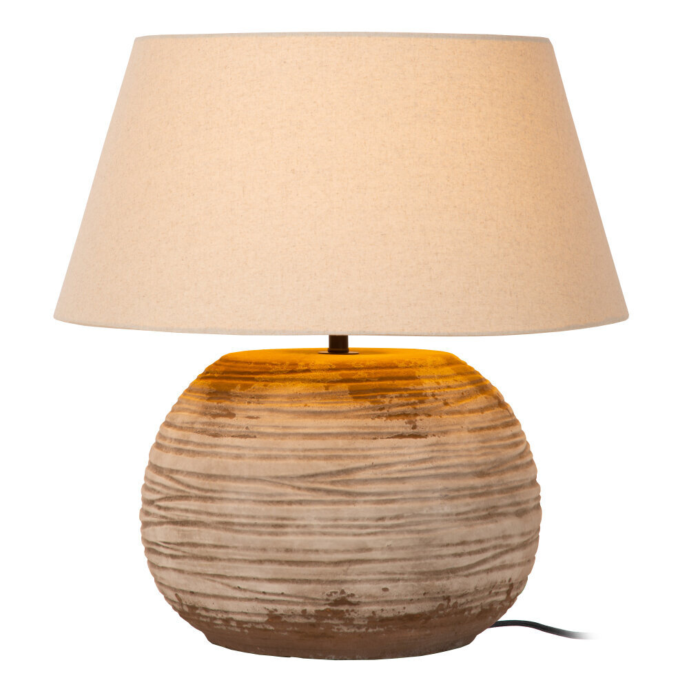 Lucide DENISE - Tafellamp - Ø 55 cm - 1xE27 - Bruin | Vibes Lucide DENISE - Tafellamp - Ø 55 cm - 1xE27 - Bruin | Vibes