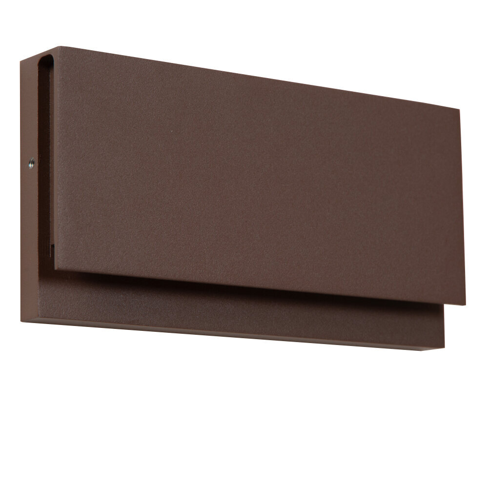 Lucide LOMAR - Wandlamp Binnen/Buiten - LED - 1x10W 2700K - IP54 - Roest bruin | Essential