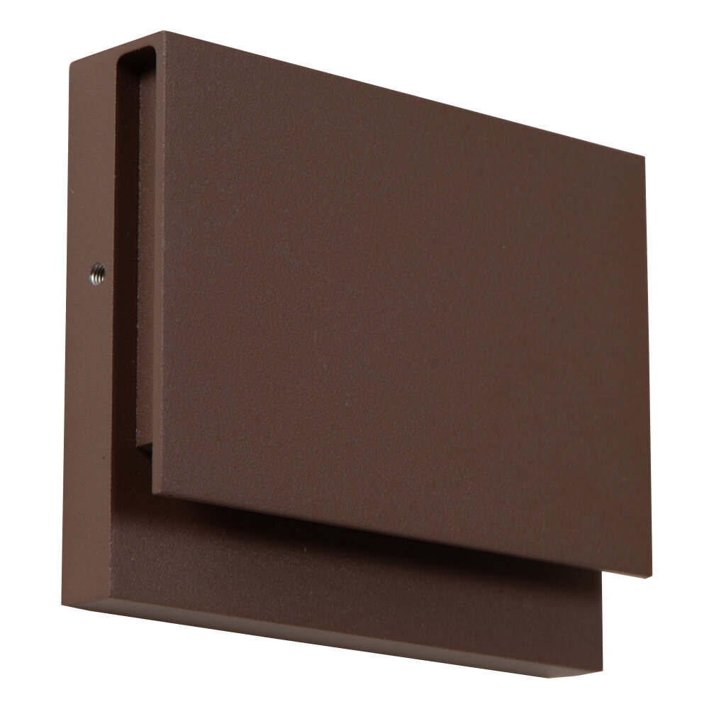 Lucide LOMAR - Wandlamp Binnen/Buiten - LED - 1x6W 2700K - IP54 - Roest bruin | Essential