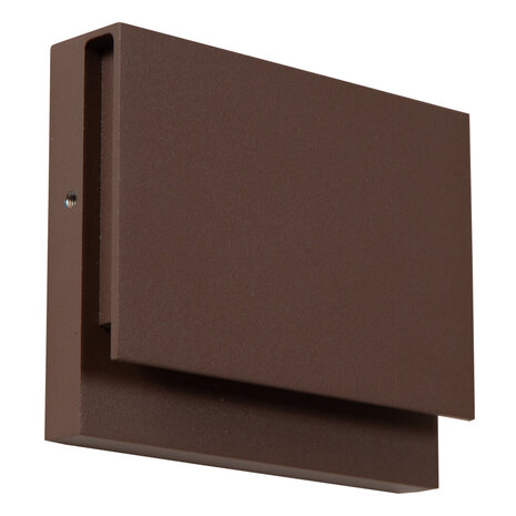 Lucide LOMAR - Wandlamp Binnen/Buiten - LED - 1x6W 2700K - IP54 - Roest bruin | Essential