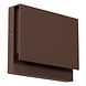 Lucide LOMAR - Wandlamp Binnen/Buiten - LED - 1x6W 2700K - IP54 - Roest bruin | Essential