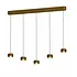 Hanglamp Cosmo 5 lichts L 120 cm comfortlift brons goud