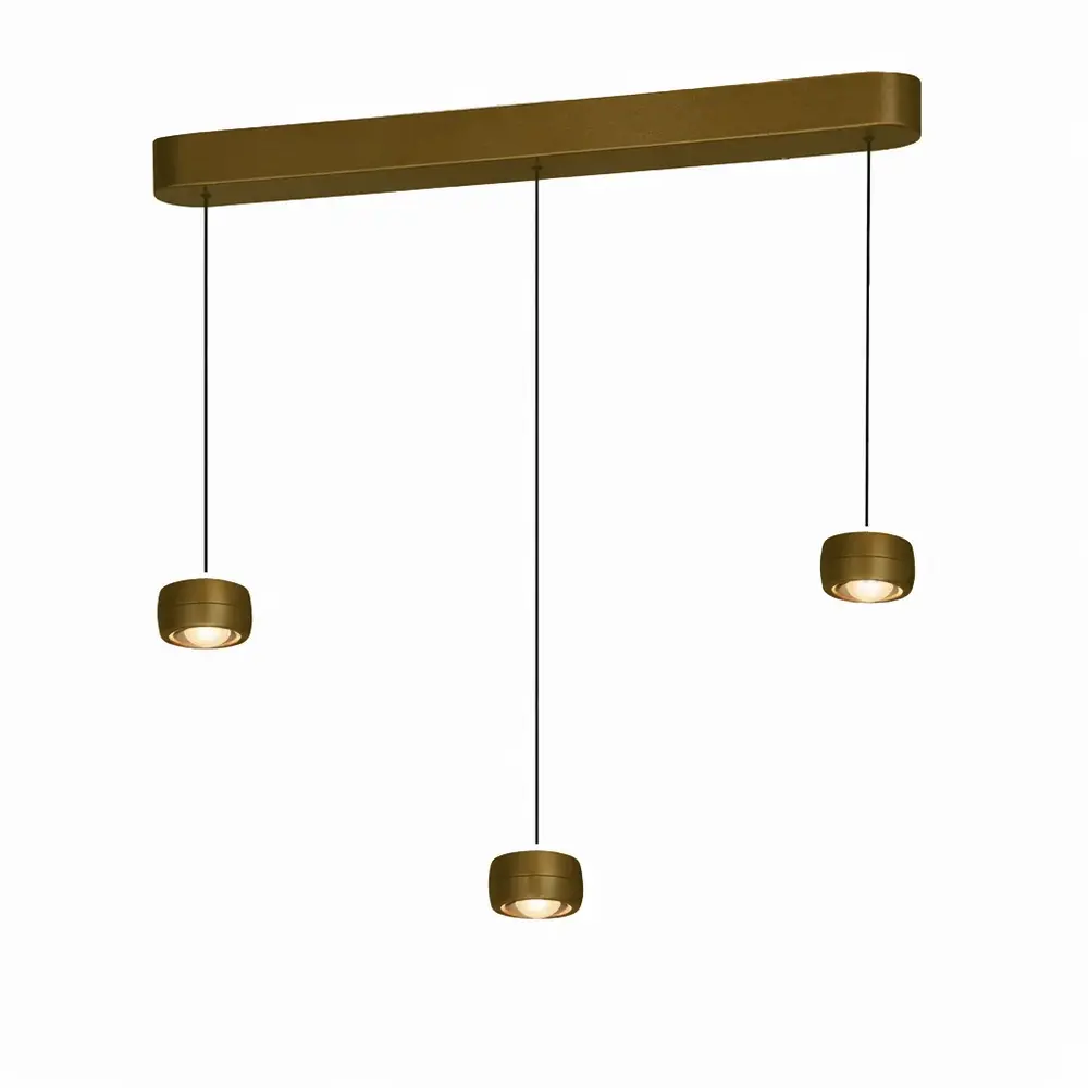 Freelight Hanglamp Cosmo 3 lichts L 90 cm comfortlift brons goud