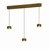 Freelight Hanglamp Cosmo 3 lichts L 90 cm comfortlift brons goud Freelight Hanglamp Cosmo 3 lichts L 90 cm comfortlift brons goud