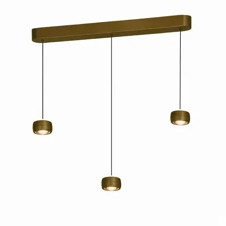 Freelight Hanglamp Cosmo 3 lichts L 90 cm comfortlift brons goud