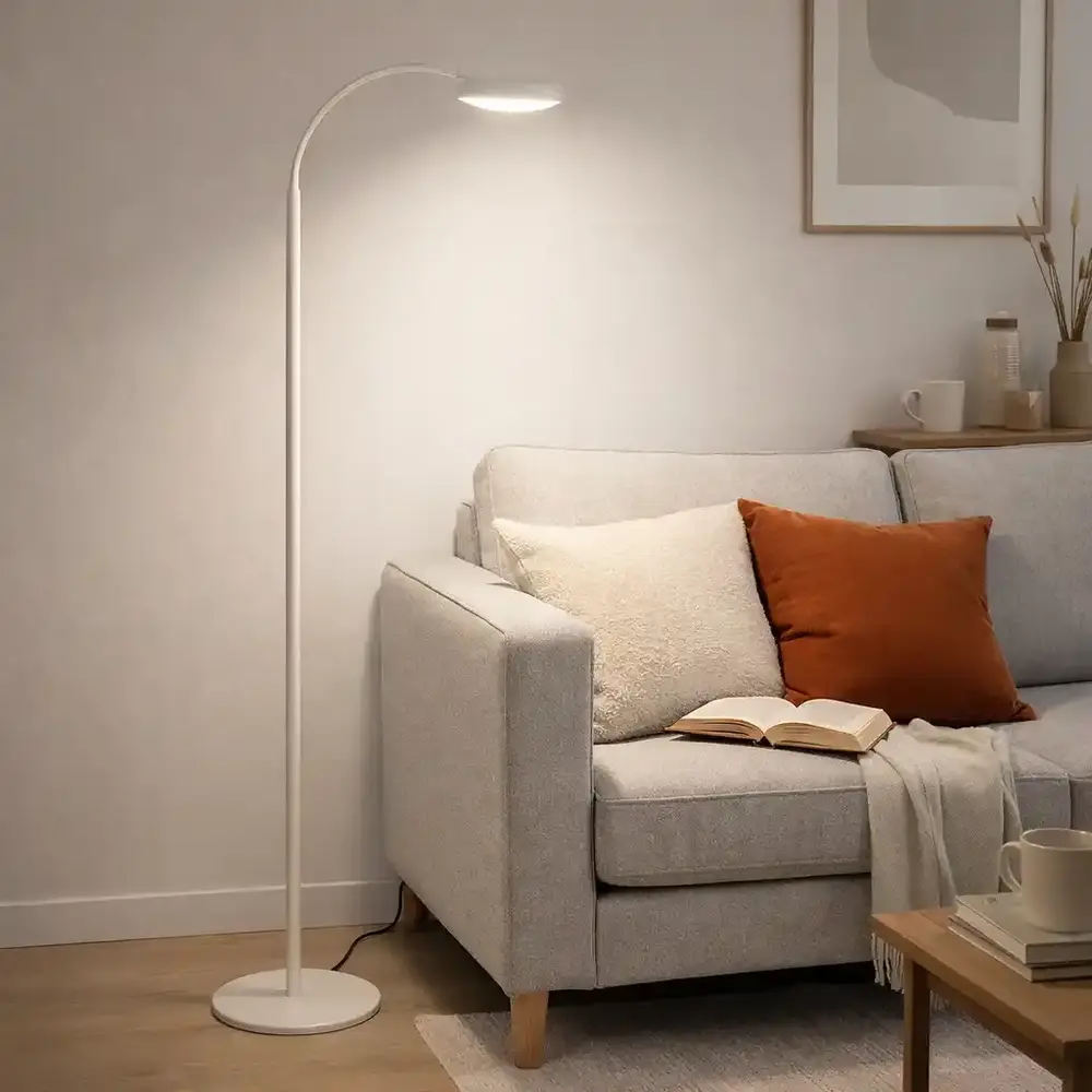 Mexlite Vloerlamp Platu H 132 cm beige