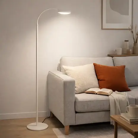 Mexlite Vloerlamp Platu H 132 cm beige