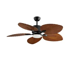 CristalRecord Plafondventilator Palm Ø 132 cm bruin zwart