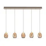 Highlight Hanglamp Egg 5 lichts L 108 cm champagne Highlight Hanglamp Egg 5 lichts L 108 cm champagne