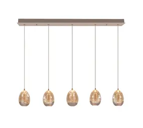 Highlight Hanglamp Egg 5 lichts L 108 cm champagne