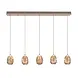 Highlight Hanglamp Egg 5 lichts L 108 cm champagne