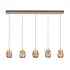 Hanglamp Egg 5 lichts L 108 cm champagne