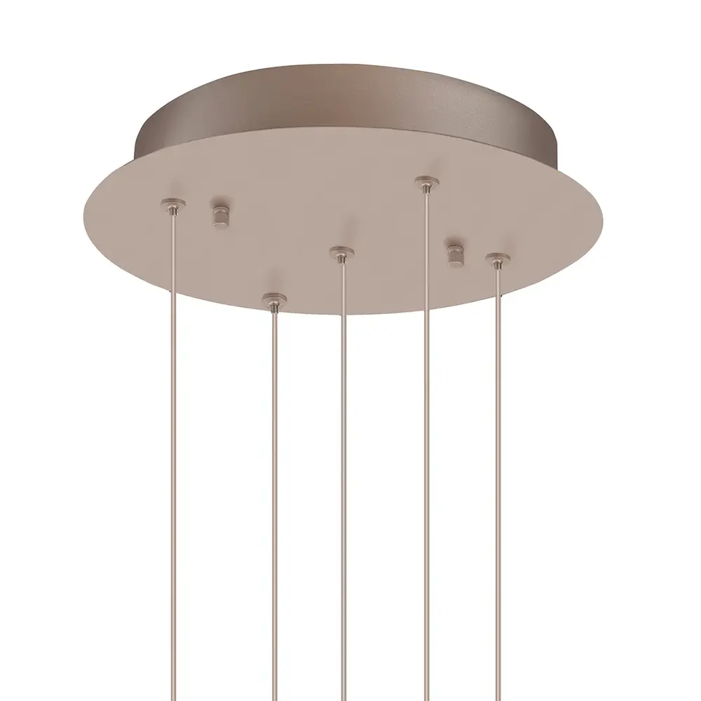 Highlight Hanglamp Egg 5 lichts Ø 30 cm champagne Highlight Hanglamp Egg 5 lichts Ø 30 cm champagne