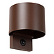 Lucide TADZIO - Wandlamp Binnen/Buiten - LED - CCT - 1x7W 2700K/4000K - IP65 - Bewegingssensor - Roest bruin - Essential