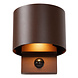 Lucide TADZIO - Wandlamp Binnen/Buiten - LED - CCT - 1x7W 2700K/4000K - IP65 - Bewegingssensor - Roest bruin - Essential