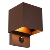 Lucide TADZIO - Wandlamp Binnen/Buiten - LED - CCT - 1x7W 2700K/4000K - IP65 - Bewegingssensor - Roest bruin - Essential Lucide TADZIO - Wandlamp Binnen/Buiten - LED - CCT - 1x7W 2700K/4000K - IP65 - Bewegingssensor - Roest bruin - Essential
