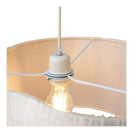 Lucide CHANTAL - Hanglamp - 1xE27 - Beige - Essential Lucide CHANTAL - Hanglamp - 1xE27 - Beige - Essential