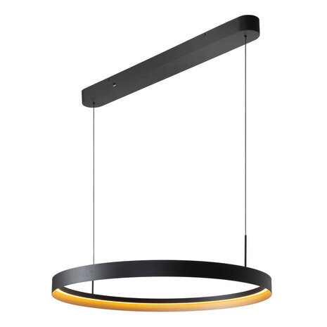 Lucide RADIANT - Hanglamp - LED Dimb. - CCT - 1x60W 2200K/3000K - Zwart - Vibes