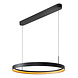 Lucide RADIANT - Hanglamp - LED Dimb. - CCT - 1x60W 2200K/3000K - Zwart - Vibes