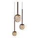 Lucide CALINA - Hanglamp - Ø 41,9 cm - LED Dimb. - CCT - 5x8,4W 2200K/3300K - Met vervangbare LED-module - Amber | Premium Lucide CALINA - Hanglamp - Ø 41,9 cm - LED Dimb. - CCT - 5x8,4W 2200K/3300K - Met vervangbare LED-module - Amber | Premium