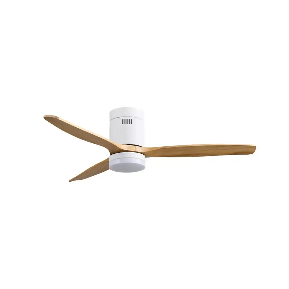 CristalRecord Plafondventilator Nine Ø 132 cm hout wit