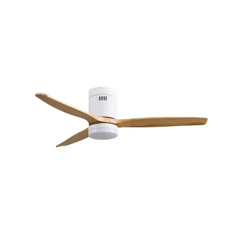 CristalRecord Plafondventilator Nine Ø 132 cm hout wit