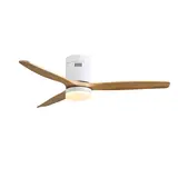CristalRecord Plafondventilator Nine Ø 132 cm hout wit CristalRecord Plafondventilator Nine Ø 132 cm hout wit