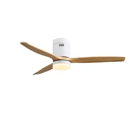 CristalRecord Plafondventilator Nine Ø 132 cm hout wit