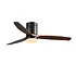 Plafondventilator Nine Ø 132 cm teak zwart Plafondventilator Nine Ø 132 cm teak zwart