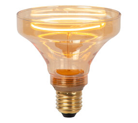 Lucide GO100 - Filament lamp - Ø 10 cm - LED Dimb. - E27 - 1x4W 2200K - Amber