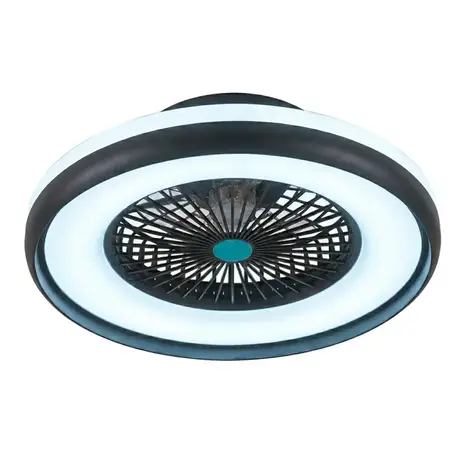 Freelight Plafondventilator Ventola Tuya Ø 60 cm RGB zwart Freelight Plafondventilator Ventola Tuya Ø 60 cm RGB zwart