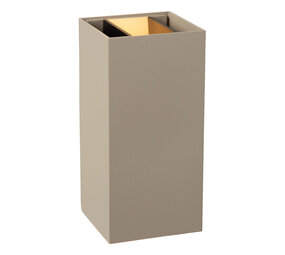 APLIS - Wandspot / Wandlamp Binnen/Buiten - LED - CCT - 2x5W 2700K/4000K - IP65 - Taupe | Essential APLIS - Wandspot / Wandlamp Binnen/Buiten - LED - CCT - 2x5W 2700K/4000K - IP65 - Taupe | Essential
