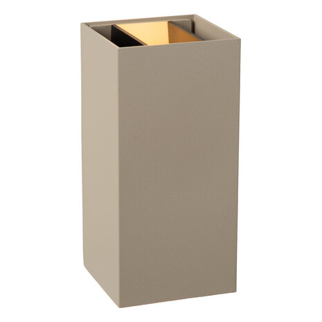 APLIS - Wandspot / Wandlamp Binnen/Buiten - LED - CCT - 2x5W 2700K/4000K - IP65 - Taupe | Essential APLIS - Wandspot / Wandlamp Binnen/Buiten - LED - CCT - 2x5W 2700K/4000K - IP65 - Taupe | Essential