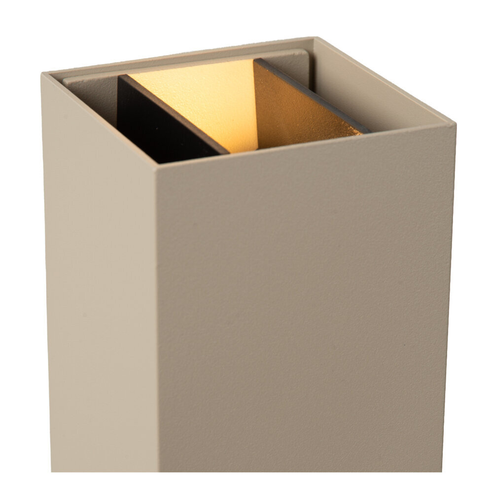 APLIS - Wandspot / Wandlamp Binnen/Buiten - LED - CCT - 2x5W 2700K/4000K - IP65 - Taupe | Essential APLIS - Wandspot / Wandlamp Binnen/Buiten - LED - CCT - 2x5W 2700K/4000K - IP65 - Taupe | Essential
