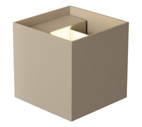 ARMIN - Wandspot / Wandlamp Binnen/Buiten - LED - CCT - 2x3,5W 2700K/4000K - IP54 - Taupe | Essential ARMIN - Wandspot / Wandlamp Binnen/Buiten - LED - CCT - 2x3,5W 2700K/4000K - IP54 - Taupe | Essential