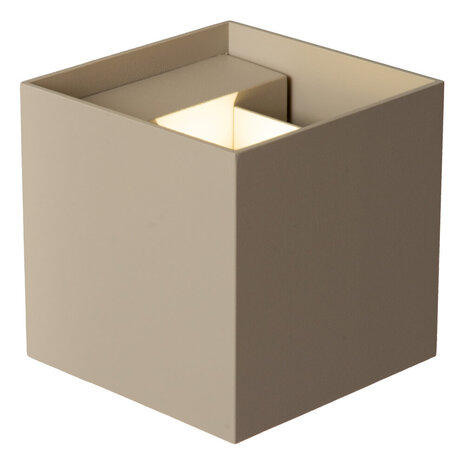 ARMIN - Wandspot / Wandlamp Binnen/Buiten - LED - CCT - 2x3,5W 2700K/4000K - IP54 - Taupe | Essential ARMIN - Wandspot / Wandlamp Binnen/Buiten - LED - CCT - 2x3,5W 2700K/4000K - IP54 - Taupe | Essential