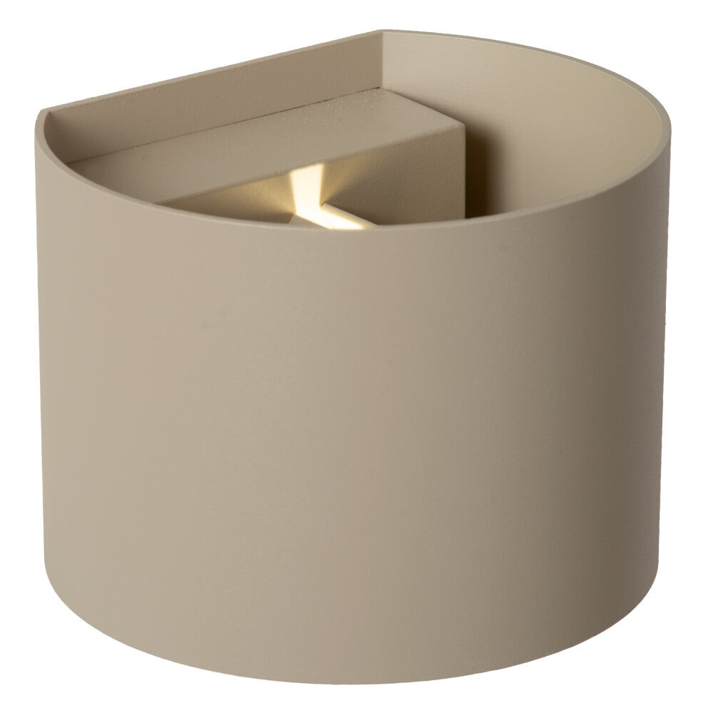 ARMIN - Wandspot / Wandlamp Binnen/Buiten - LED - CCT - 2x3,5W 2700K/4000K - IP54 - Taupe | Essential ARMIN - Wandspot / Wandlamp Binnen/Buiten - LED - CCT - 2x3,5W 2700K/4000K - IP54 - Taupe | Essential