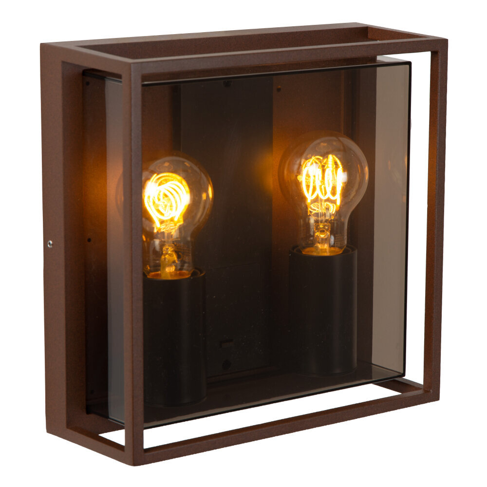 COZETTE - Wandlamp Binnen/Buiten - 2xE27 - IP65 - Roest bruin | Essential COZETTE - Wandlamp Binnen/Buiten - 2xE27 - IP65 - Roest bruin | Essential