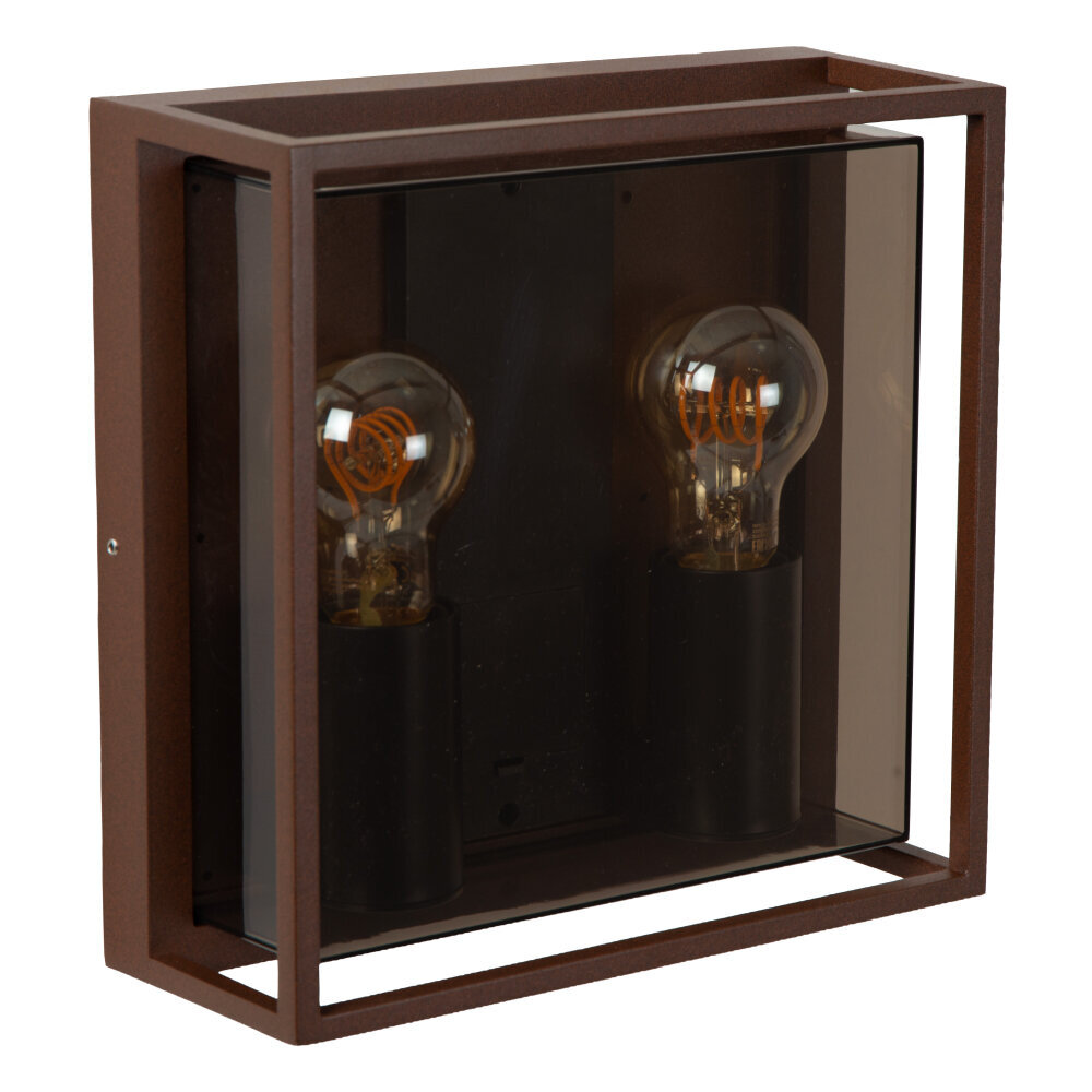 COZETTE - Wandlamp Binnen/Buiten - 2xE27 - IP65 - Roest bruin | Essential COZETTE - Wandlamp Binnen/Buiten - 2xE27 - IP65 - Roest bruin | Essential