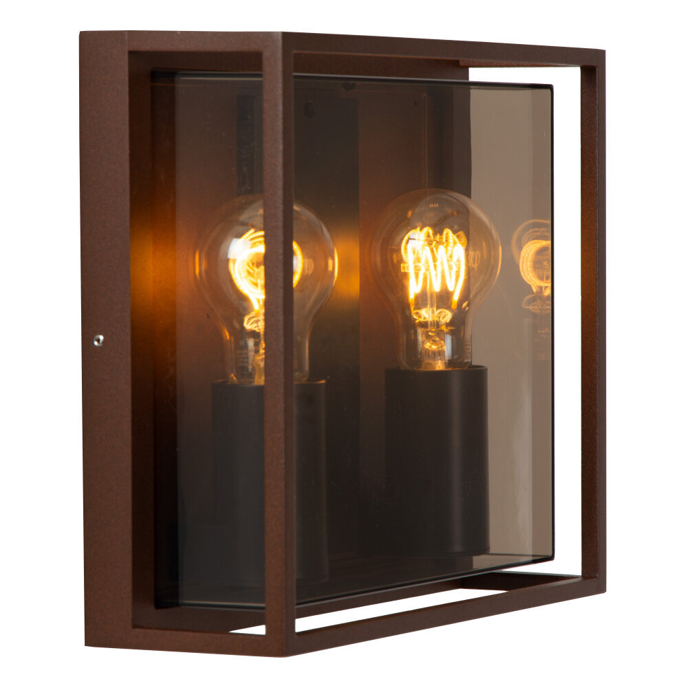 COZETTE - Wandlamp Binnen/Buiten - 2xE27 - IP65 - Roest bruin | Essential COZETTE - Wandlamp Binnen/Buiten - 2xE27 - IP65 - Roest bruin | Essential