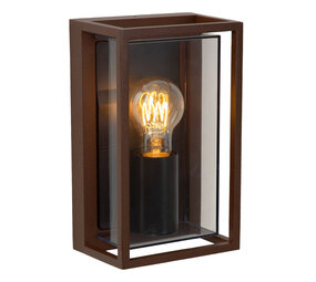 COZETTE - Wandlamp Binnen/Buiten - 1xE27 - IP65 - Roest bruin | Essential COZETTE - Wandlamp Binnen/Buiten - 1xE27 - IP65 - Roest bruin | Essential