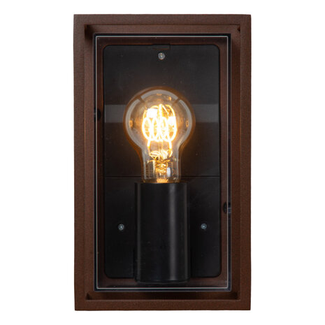 COZETTE - Wandlamp Binnen/Buiten - 1xE27 - IP65 - Roest bruin | Essential COZETTE - Wandlamp Binnen/Buiten - 1xE27 - IP65 - Roest bruin | Essential