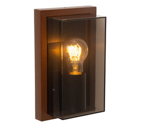 COZETTE - Wandlamp Binnen/Buiten - 1xE27 - IP65 - Roest bruin | Essential COZETTE - Wandlamp Binnen/Buiten - 1xE27 - IP65 - Roest bruin | Essential