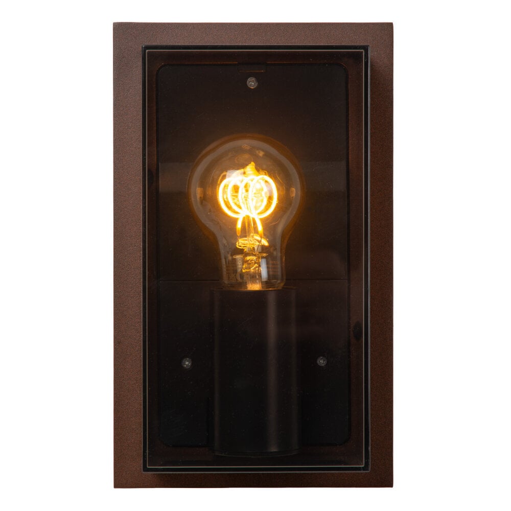 COZETTE - Wandlamp Binnen/Buiten - 1xE27 - IP65 - Roest bruin | Essential COZETTE - Wandlamp Binnen/Buiten - 1xE27 - IP65 - Roest bruin | Essential