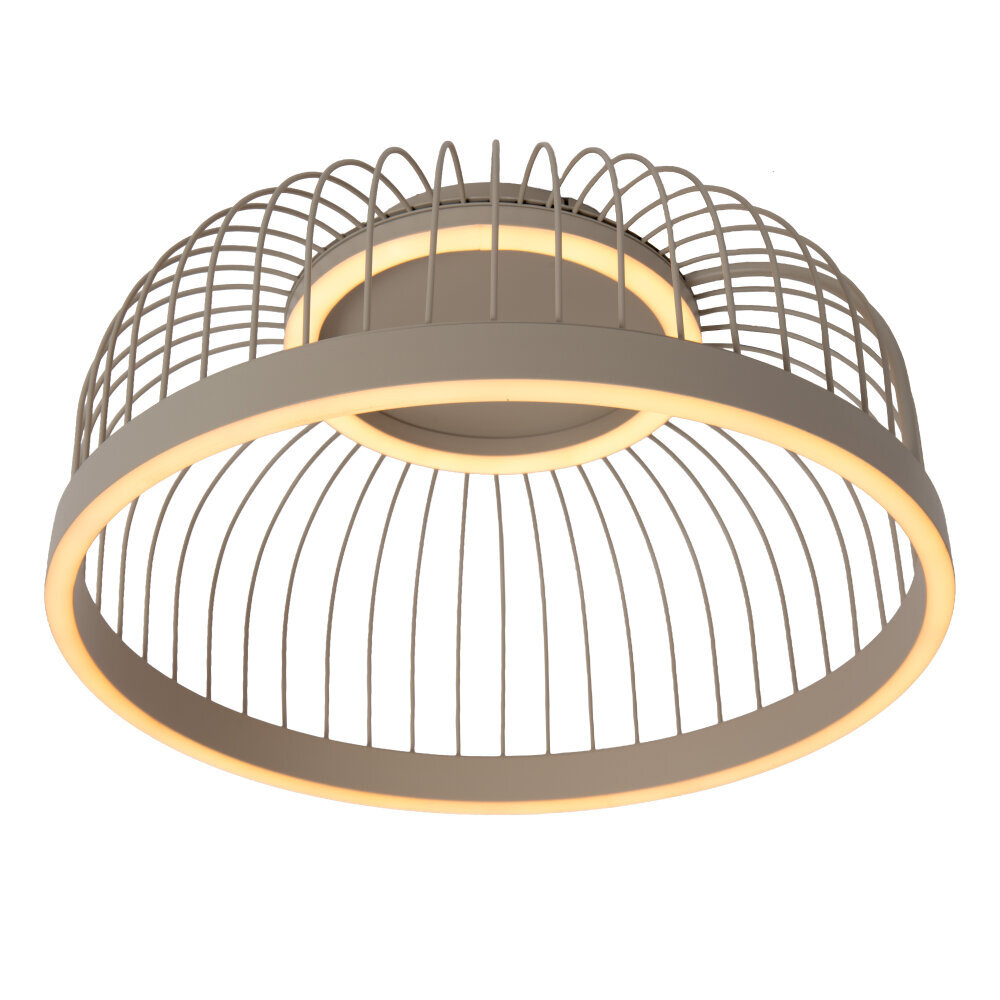 Lucide RIXANNE - Plafonnière - Ø 39 cm - LED 3 StepDim - CCT - 1x22W 2200K/4000K - Taupe - Vibes Lucide RIXANNE - Plafonnière - Ø 39 cm - LED 3 StepDim - CCT - 1x22W 2200K/4000K - Taupe - Vibes