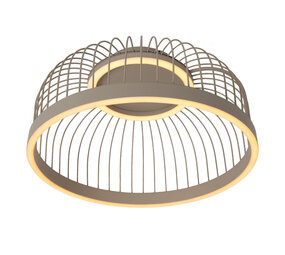 Lucide RIXANNE - Plafonnière - Ø 39 cm - LED 3 StepDim - CCT - 1x22W 2200K/4000K - Taupe - Vibes Lucide RIXANNE - Plafonnière - Ø 39 cm - LED 3 StepDim - CCT - 1x22W 2200K/4000K - Taupe - Vibes