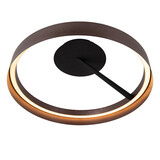 Lucide LEONARD - Plafonnière - Ø 54,5 cm - LED 3 StepDim - CCT - 1x35W 2200K/3000K - Koffie - Vibes Lucide LEONARD - Plafonnière - Ø 54,5 cm - LED 3 StepDim - CCT - 1x35W 2200K/3000K - Koffie - Vibes