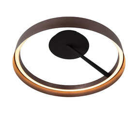 Lucide LEONARD - Plafonnière - Ø 54,5 cm - LED 3 StepDim - CCT - 1x35W 2200K/3000K - Koffie - Vibes Lucide LEONARD - Plafonnière - Ø 54,5 cm - LED 3 StepDim - CCT - 1x35W 2200K/3000K - Koffie - Vibes