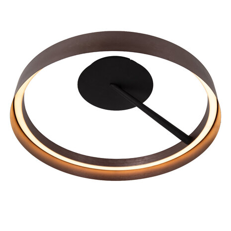 Lucide LEONARD - Plafonnière - Ø 54,5 cm - LED 3 StepDim - CCT - 1x35W 2200K/3000K - Koffie - Vibes Lucide LEONARD - Plafonnière - Ø 54,5 cm - LED 3 StepDim - CCT - 1x35W 2200K/3000K - Koffie - Vibes