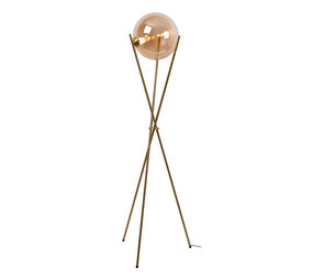 GISELA - Vloerlamp - Ø 56 cm - LED Dimb. - 1x12,2W 2300K - Met vervangbare LED-module - Amber | Premium